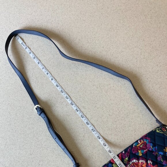 Vera Bradley Crossbody Wallet Cell Phone Bag Midnight Wildflower - Picture 12 of 15